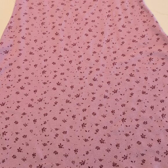 Art Class Girl's Sz XL 14 Cap Short Sleeve Square Neck Ribbed Dress Pink Barbie - Picture 6 of 10